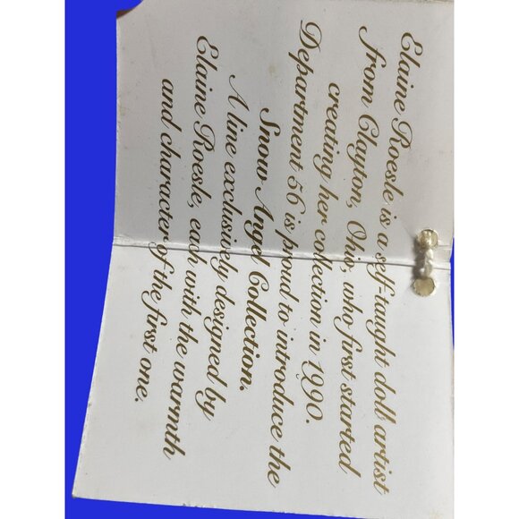 Dept 56 Snow Angels Child Holding Christmas Tree Ornament - Picture 13 of 14